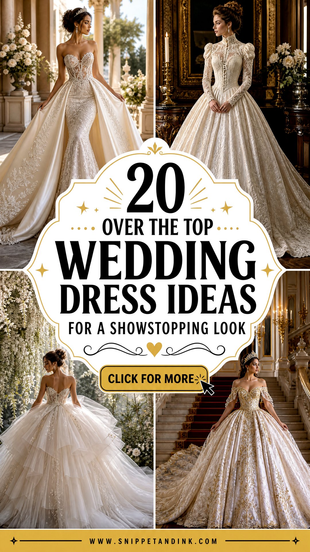 20 Over the Top Wedding Dress Ideas for a Showstopping Look - 20 Over the Top Wedding Dress Ideas for a Showstopping Look