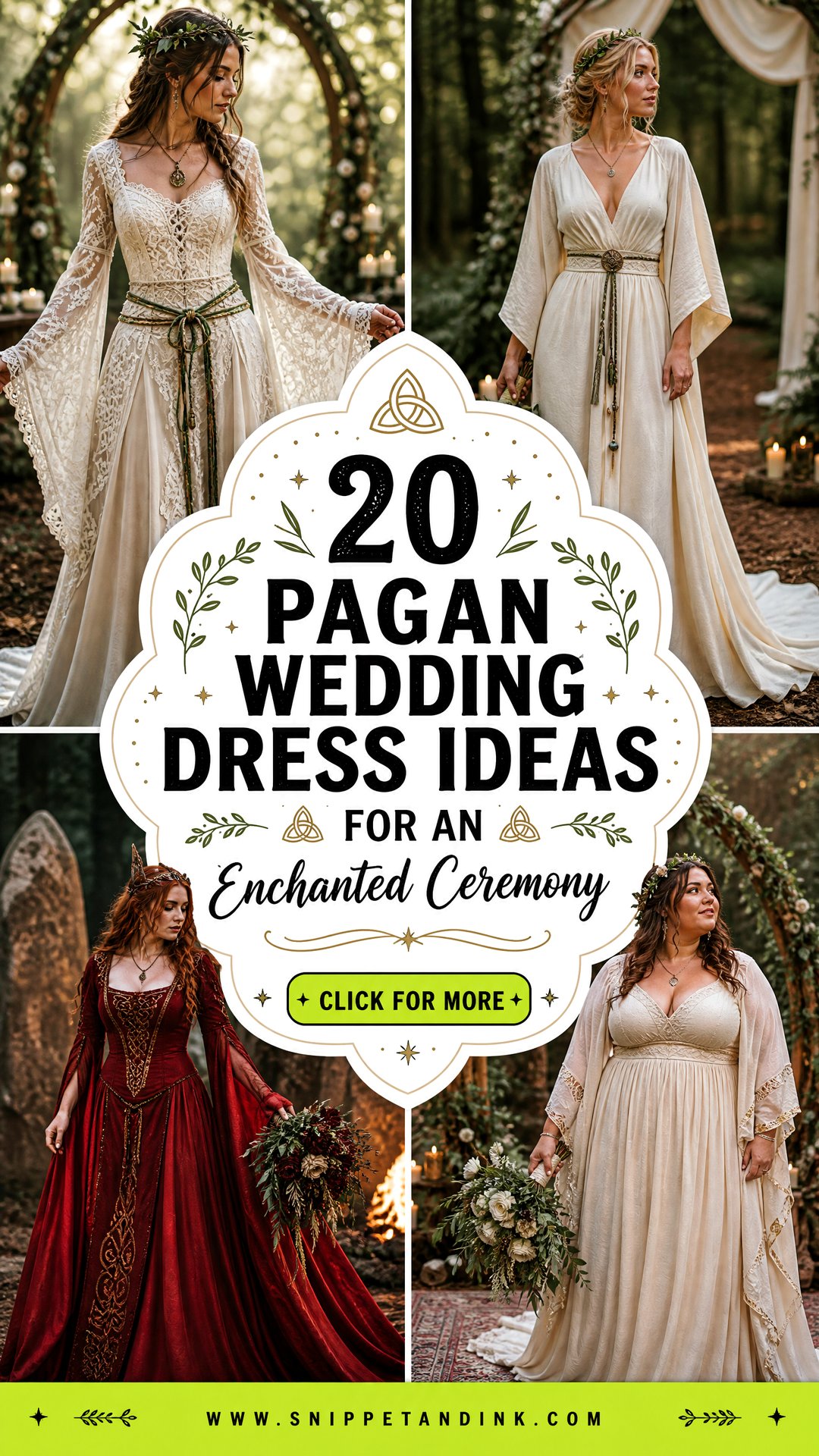 20 Pagan Wedding Dress Ideas for an Enchanted Ceremony - 20 Pagan Wedding Dress Ideas for an Enchanted Ceremony