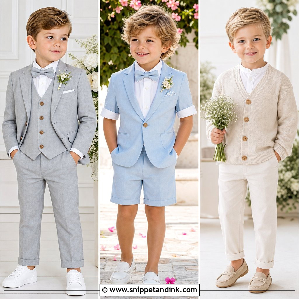 20 Page Boys Wedding Outfits for a Picture-Perfect Ceremony