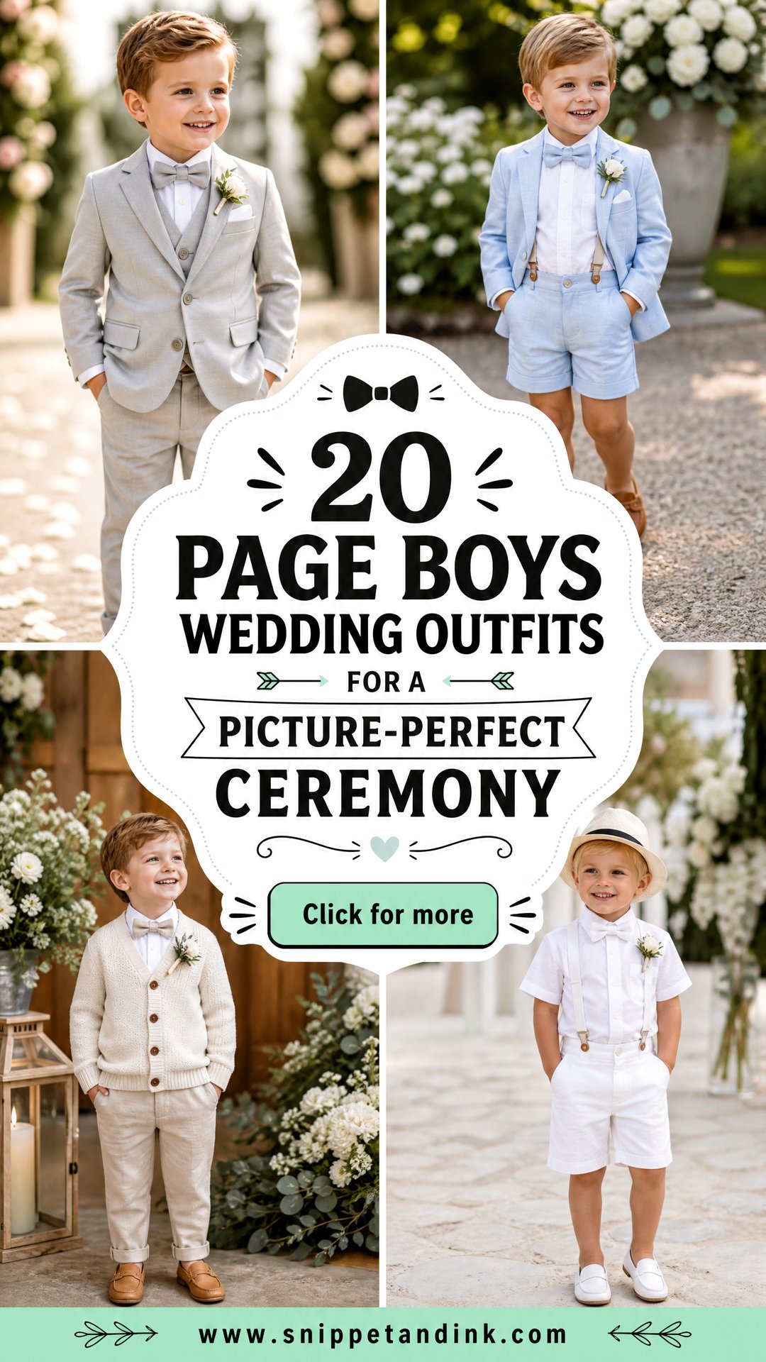 20 Page Boys Wedding Outfits for a Picture-Perfect Ceremony - 20 Page Boys Wedding Outfits for a Picture-Perfect Ceremony