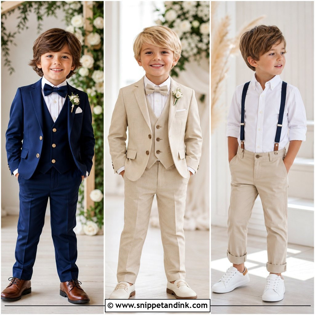 20 Paige Boys Wedding Outfits for a Charming Ceremony Look