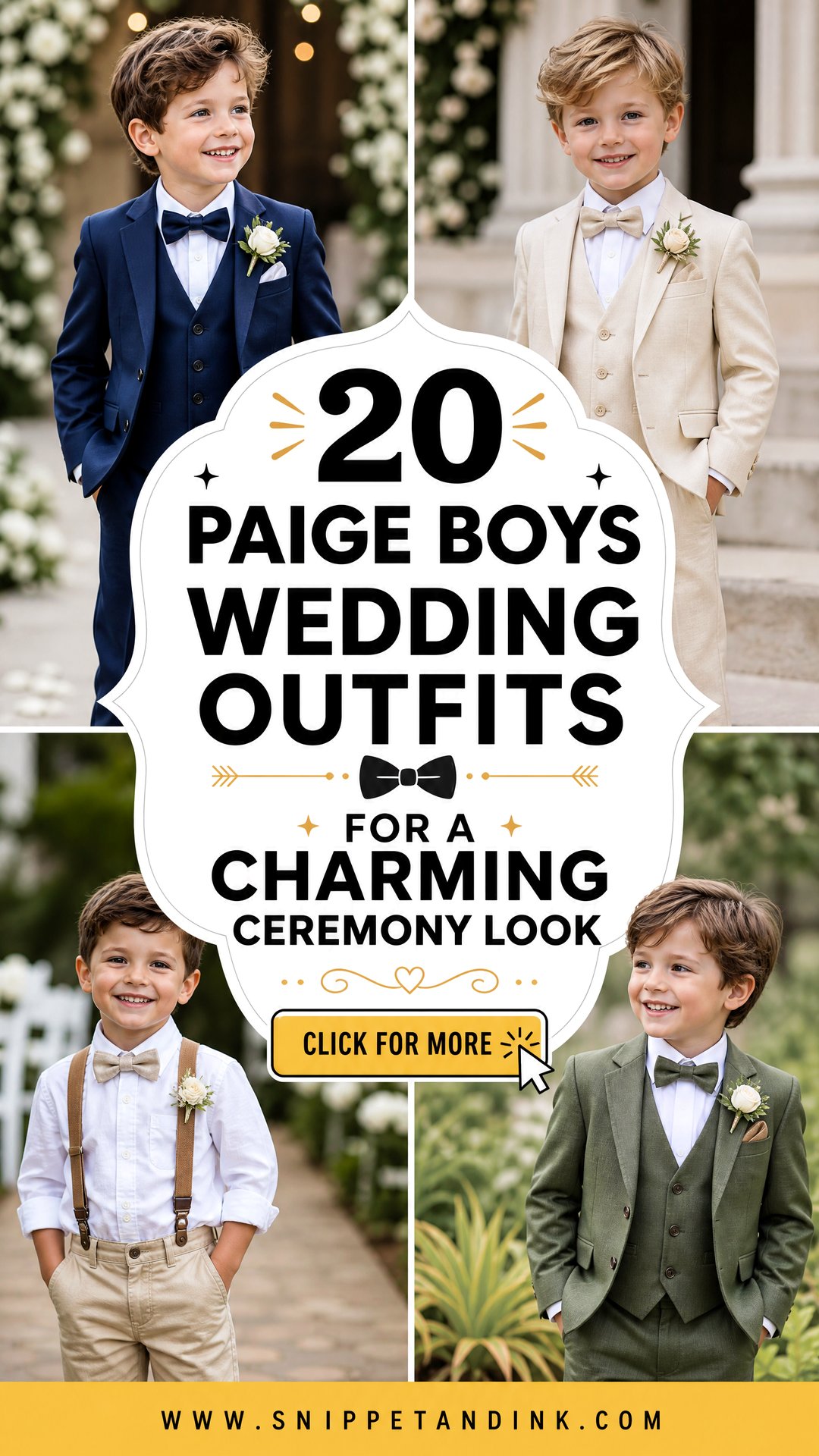 20 Paige Boys Wedding Outfits for a Charming Ceremony Look - 20 Paige Boys Wedding Outfits for a Charming Ceremony Look