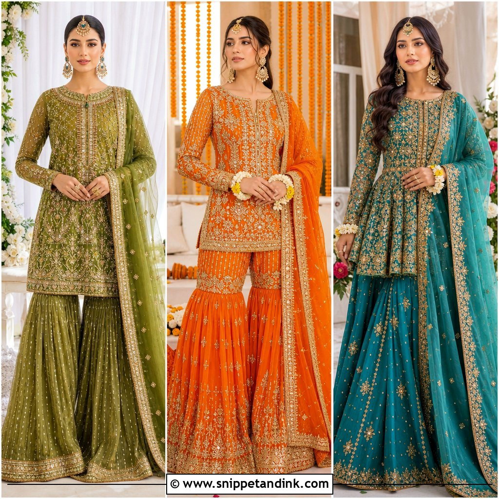 20 Pakistan Mehndi Bridal Outfit Ideas for a Vibrant Look