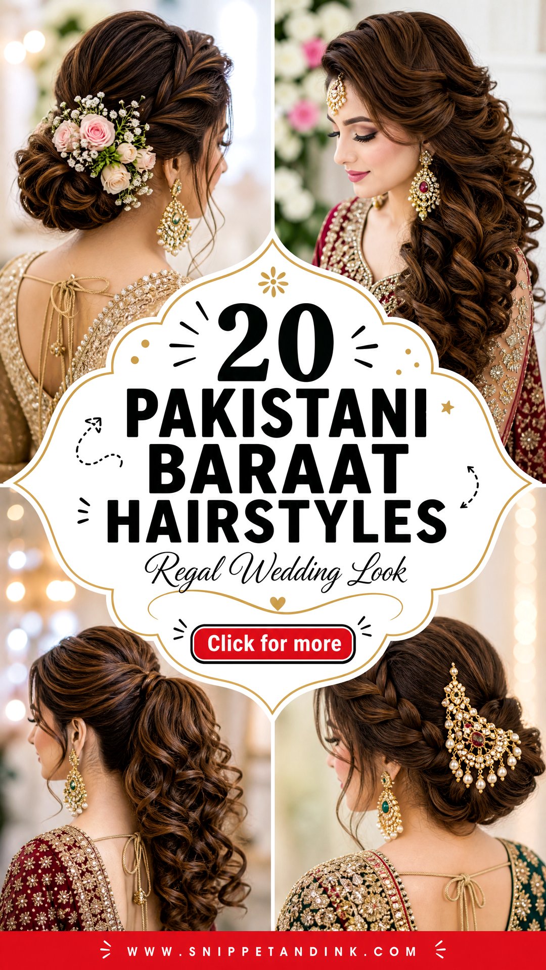 20 Pakistani Baraat Hairstyles for a Regal Wedding Look - 20 Pakistani Baraat Hairstyles for a Regal Wedding Look