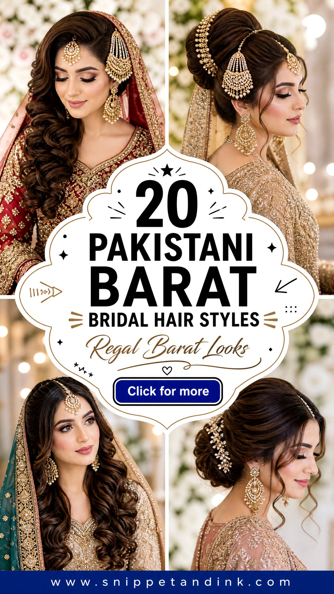 20 Pakistani Barat Bridal Hair Styles For A Regal Look - 20 Pakistani Barat Bridal Hair Styles For A Regal Look