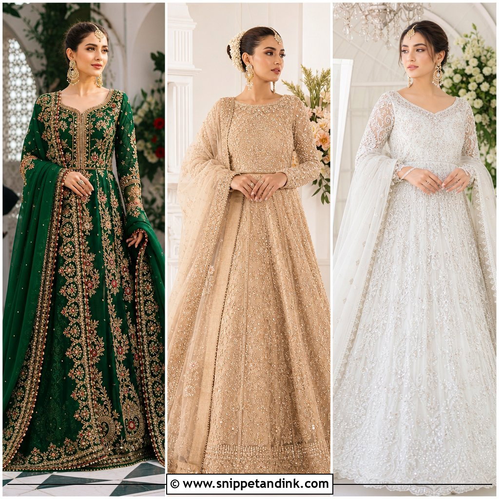 20 Pakistani Bridal Gowns for a Regal and Timeless Look