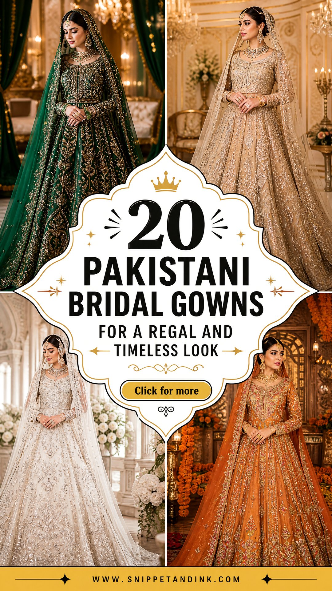 20 Pakistani Bridal Gowns for a Regal and Timeless Look - 20 Pakistani Bridal Gowns for a Regal and Timeless Look