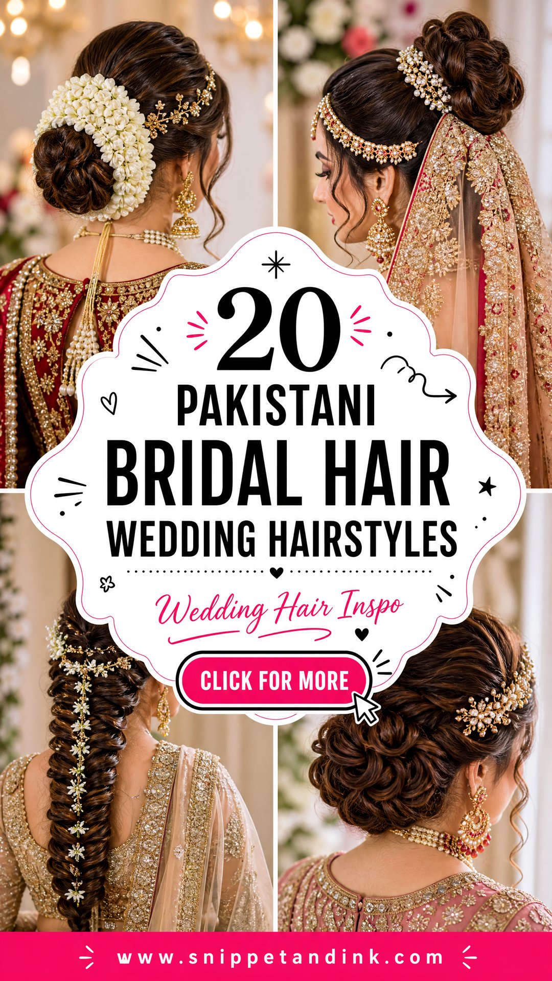 20 Pakistani Bridal Hair Wedding Hairstyles To Inspire - 20 Pakistani Bridal Hair Wedding Hairstyles To Inspire