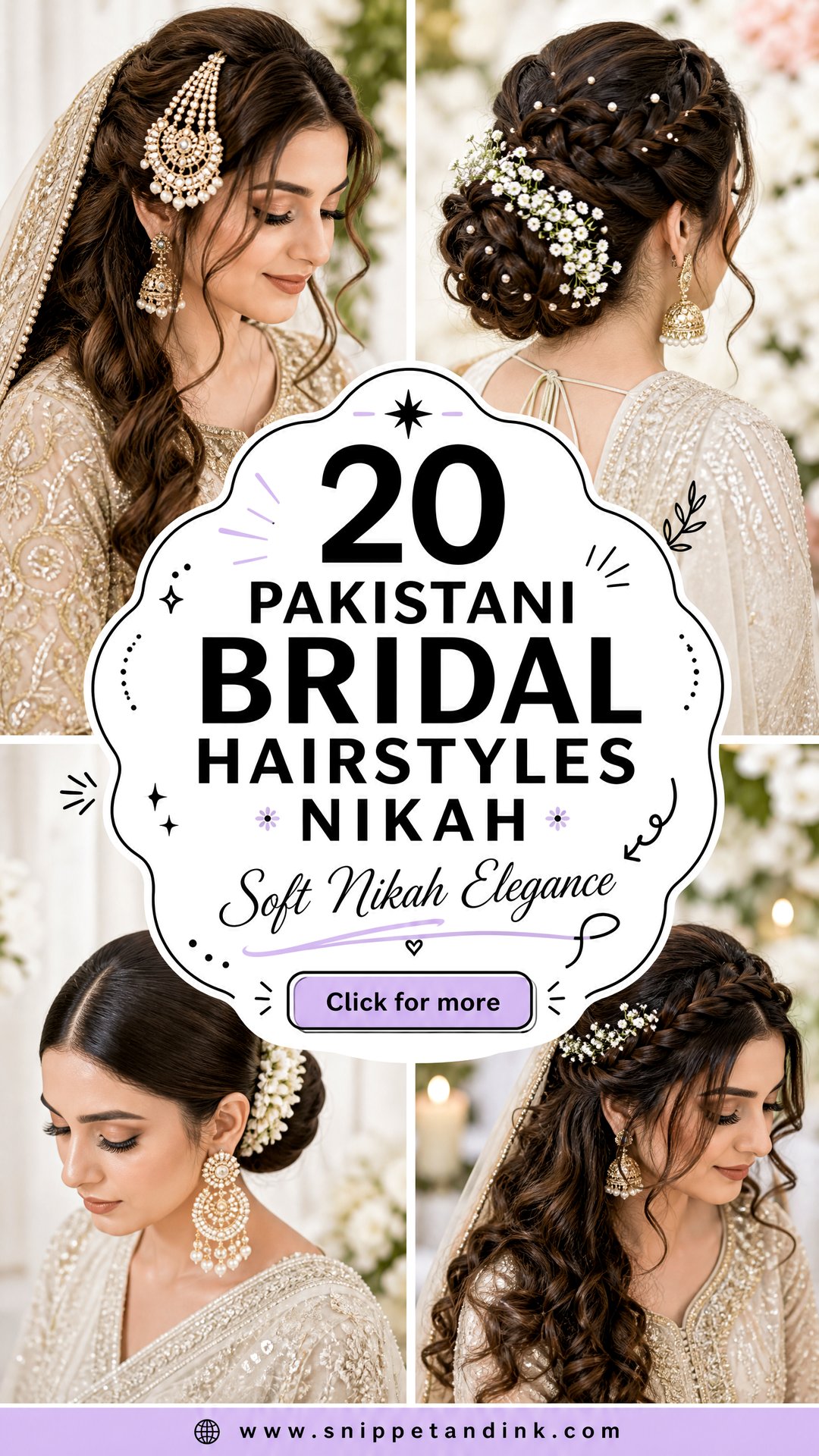 20 Pakistani Bridal Hairstyles Nikah For Soft Elegance - 20 Pakistani Bridal Hairstyles Nikah For Soft Elegance