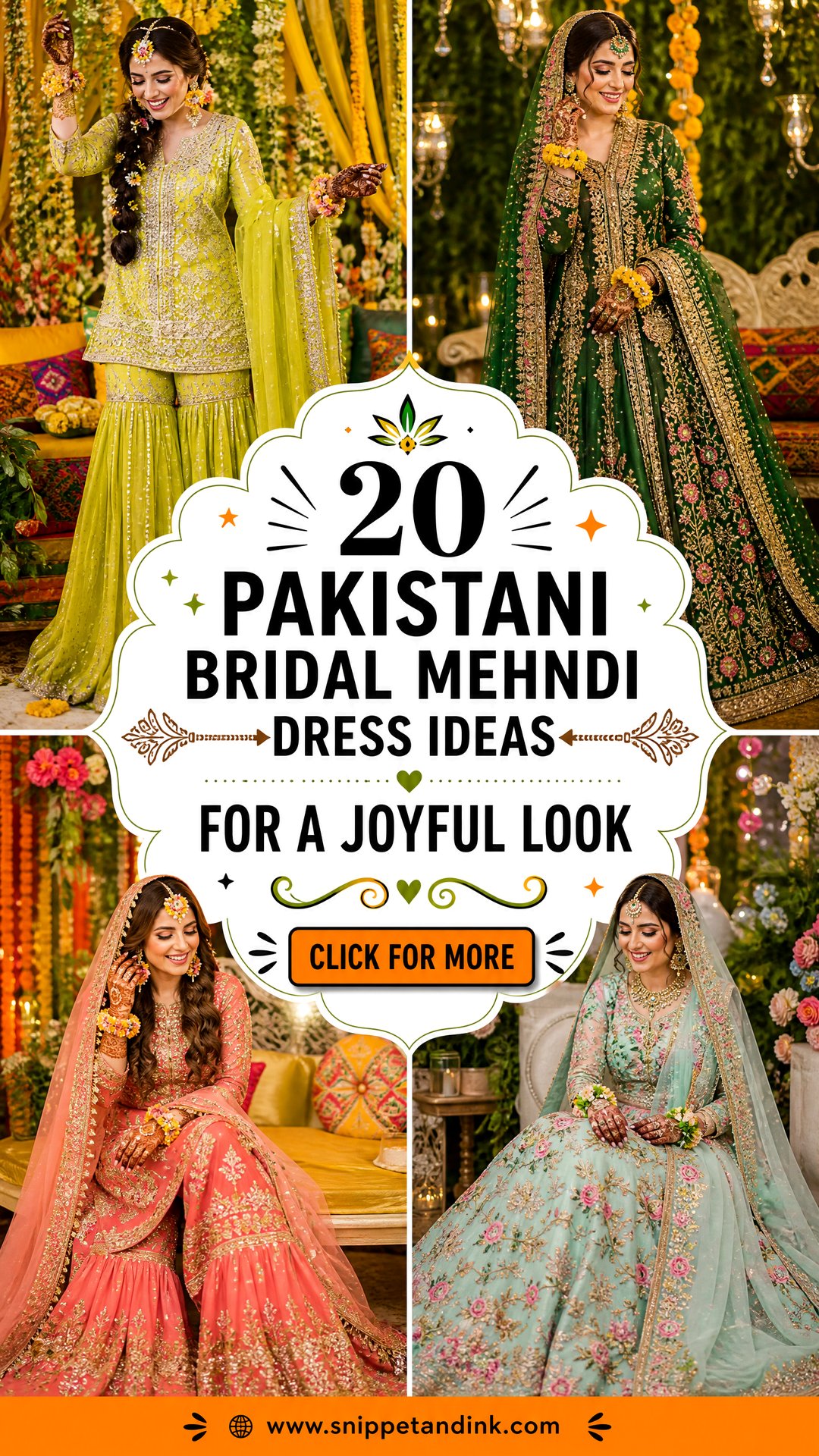 20 Pakistani Bridal Mehndi Dress Ideas for a Joyful Look - 20 Pakistani Bridal Mehndi Dress Ideas for a Joyful Look