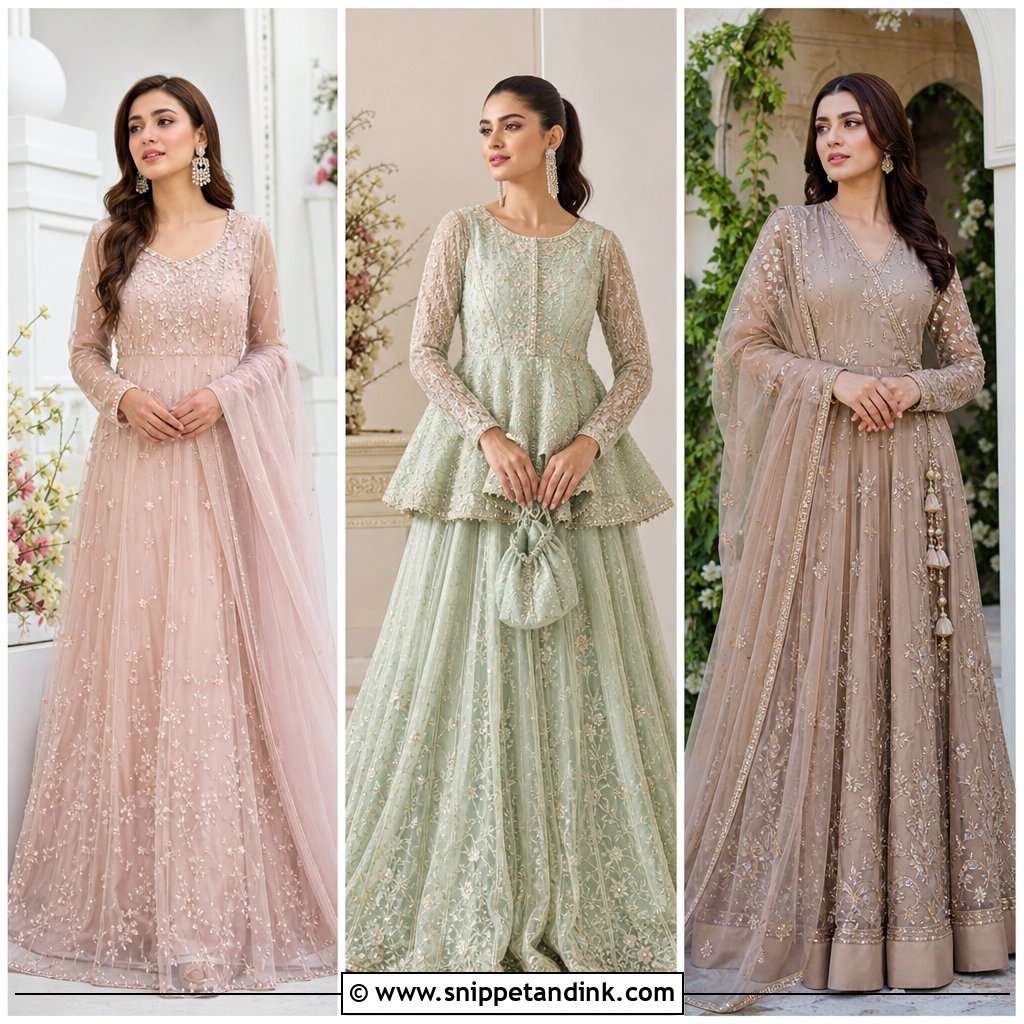 20 Pakistani Gown Ideas: Elegant Styles for Wedding Guests