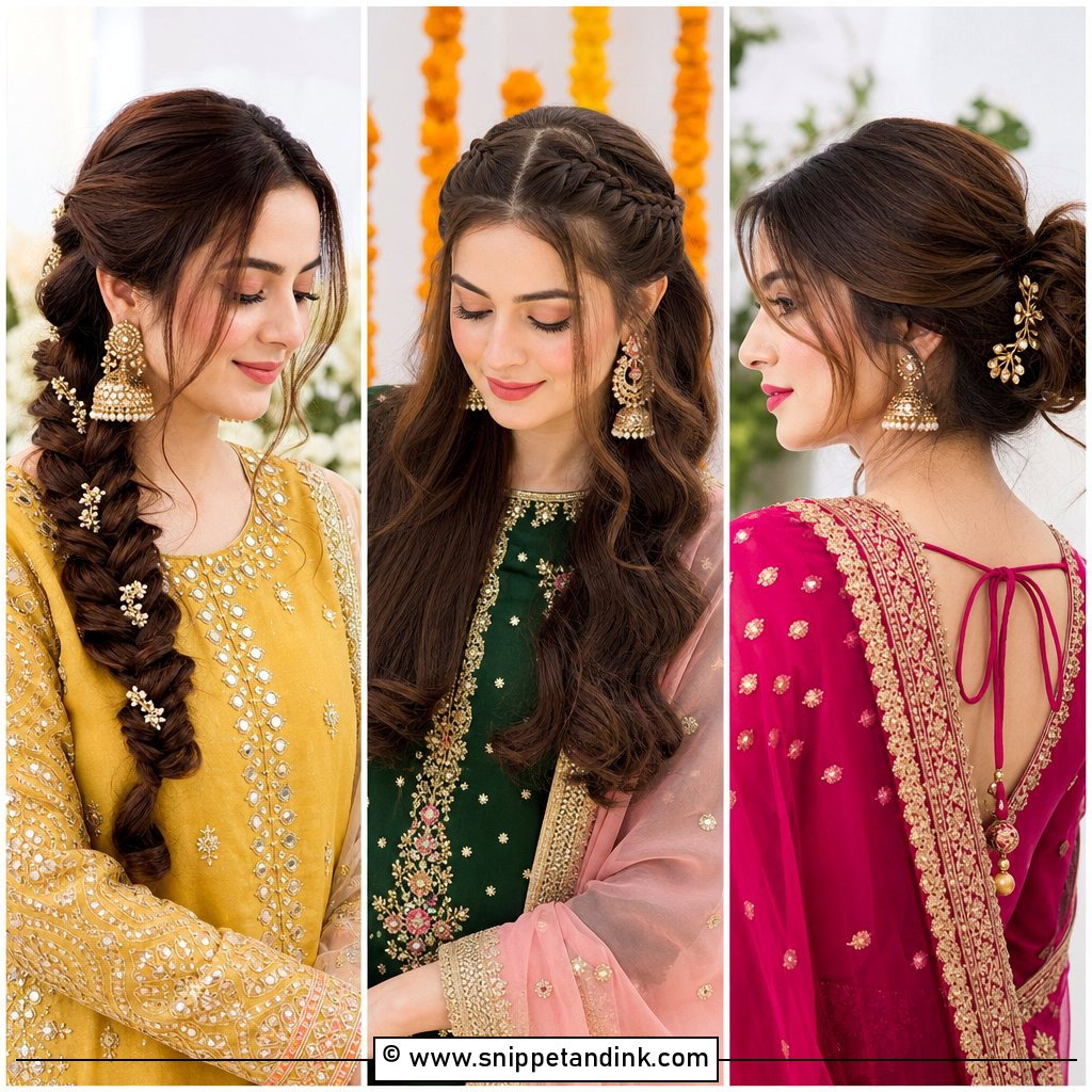 20 Pakistani Guest Mehndi Hairstyles For Wedding Glam