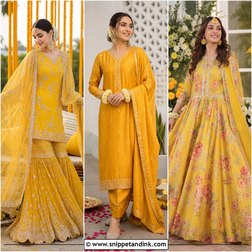 20 Pakistani Haldi Dress Ideas: Vibrant Looks for Joyful Brides