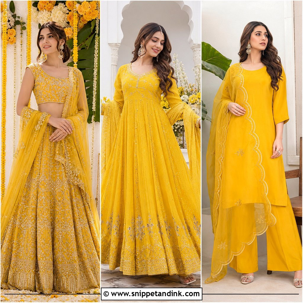 20 Pakistani Haldi Outfit Ideas: Bright Looks for Modern Brides