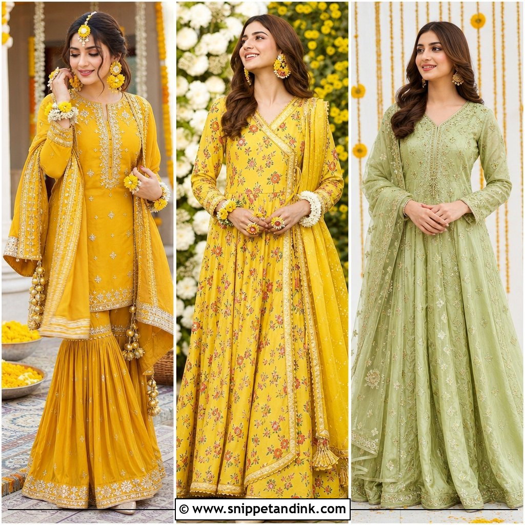 20 Pakistani Mayoon Outfits: Colorful Looks Brides Will Love
