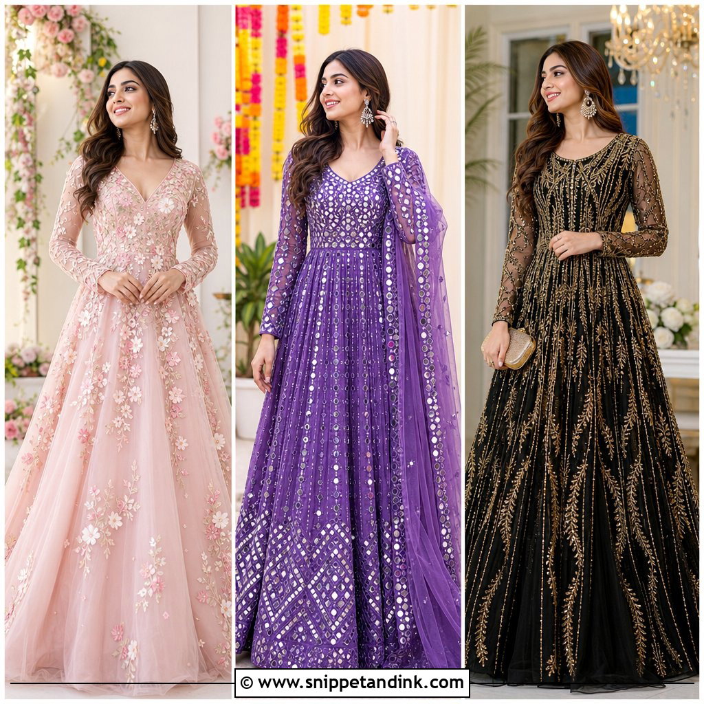 20 Party Gowns Indian Weddings: Glamorous Looks for Every Guest