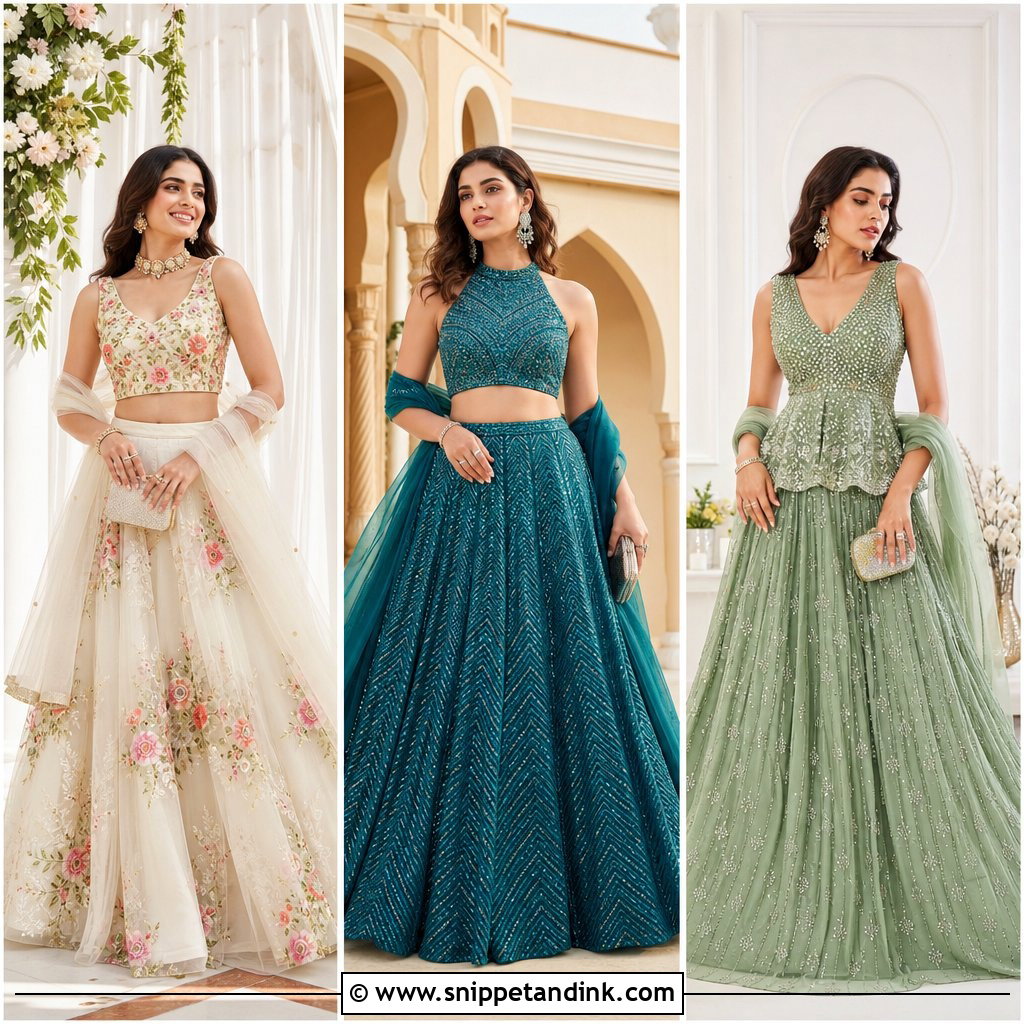 20 Party Lengha Ideas: Stunning Wedding Looks for Modern Brides