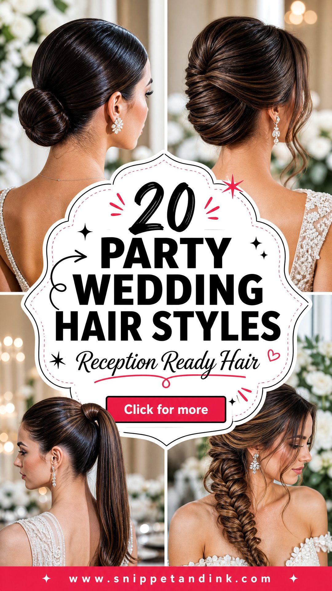 20 Party Wedding Hair Styles for Chic Reception-Ready Looks - 20 Party Wedding Hair Styles for Chic Reception-Ready Looks