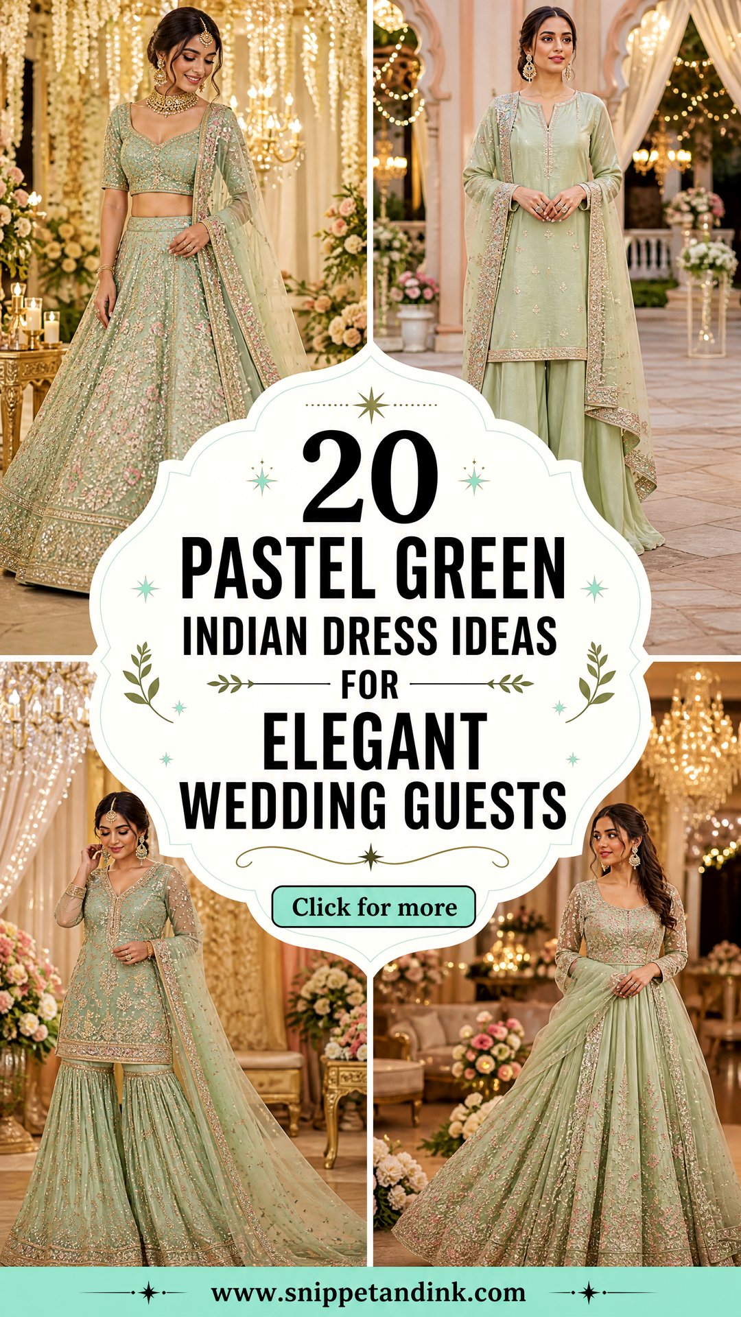 20 Pastel Green Indian Dress Ideas for Elegant Wedding Guests - 20 Pastel Green Indian Dress Ideas for Elegant Wedding Guests