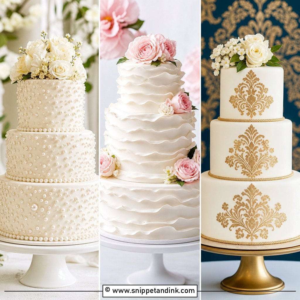 20 Pattern Cake Ideas for Wedding Celebrations With Style