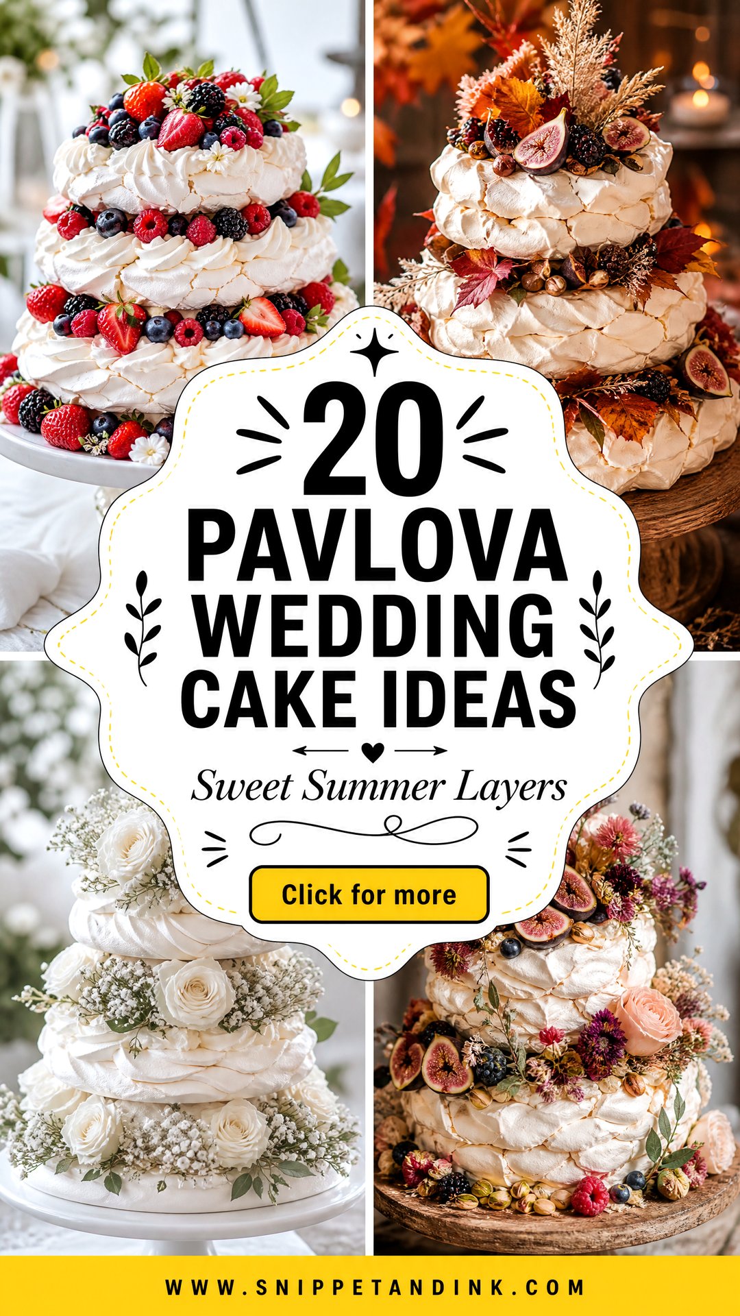 20 Pavlova Wedding Cake Ideas for Sweet Summer Receptions - 20 Pavlova Wedding Cake Ideas for Sweet Summer Receptions