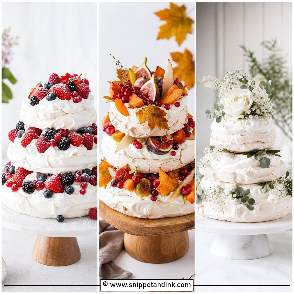 20 Pavlova Wedding Cake Ideas for Sweet Summer Receptions