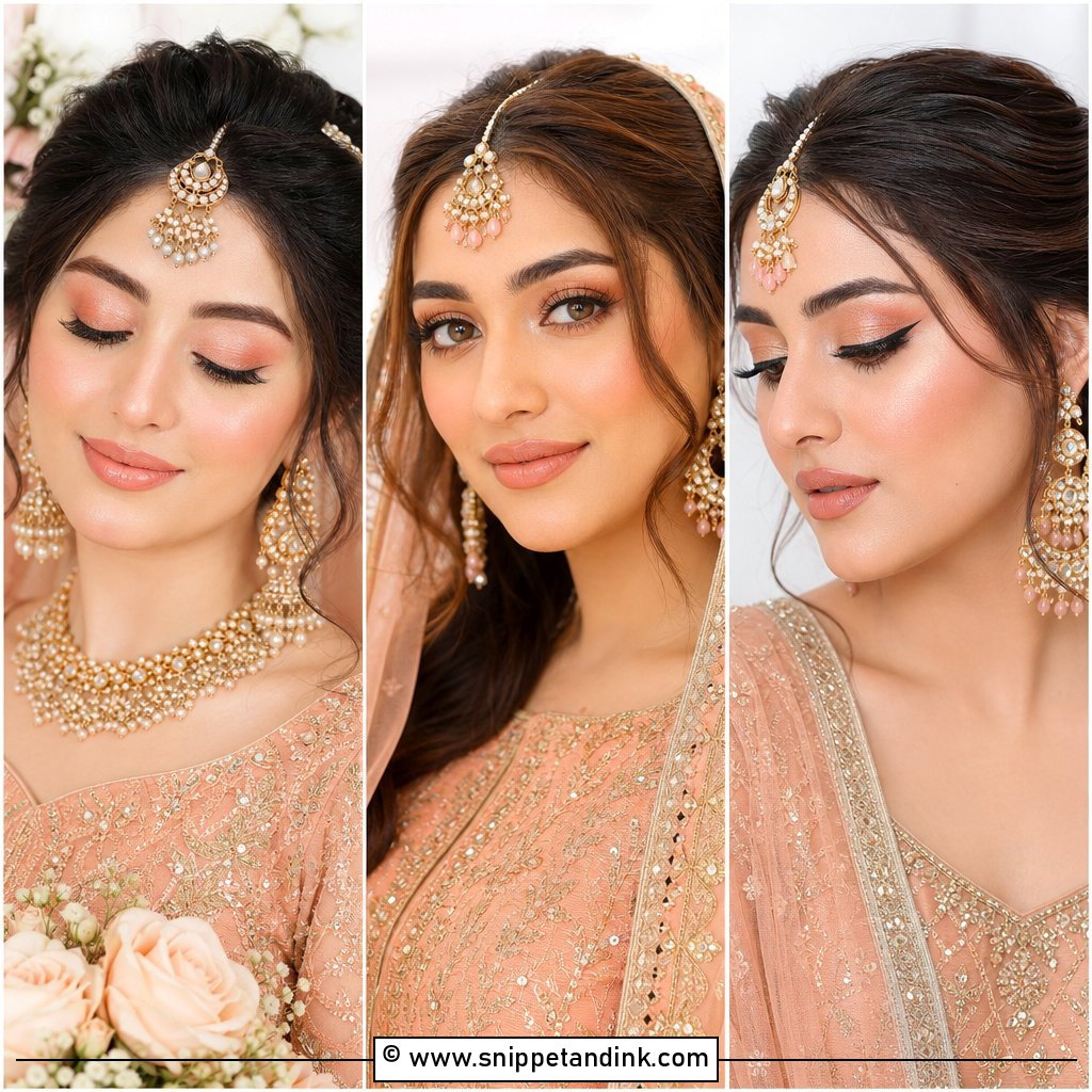 20 Peachy Bridal Makeup Ideas for a Fresh Wedding Glow