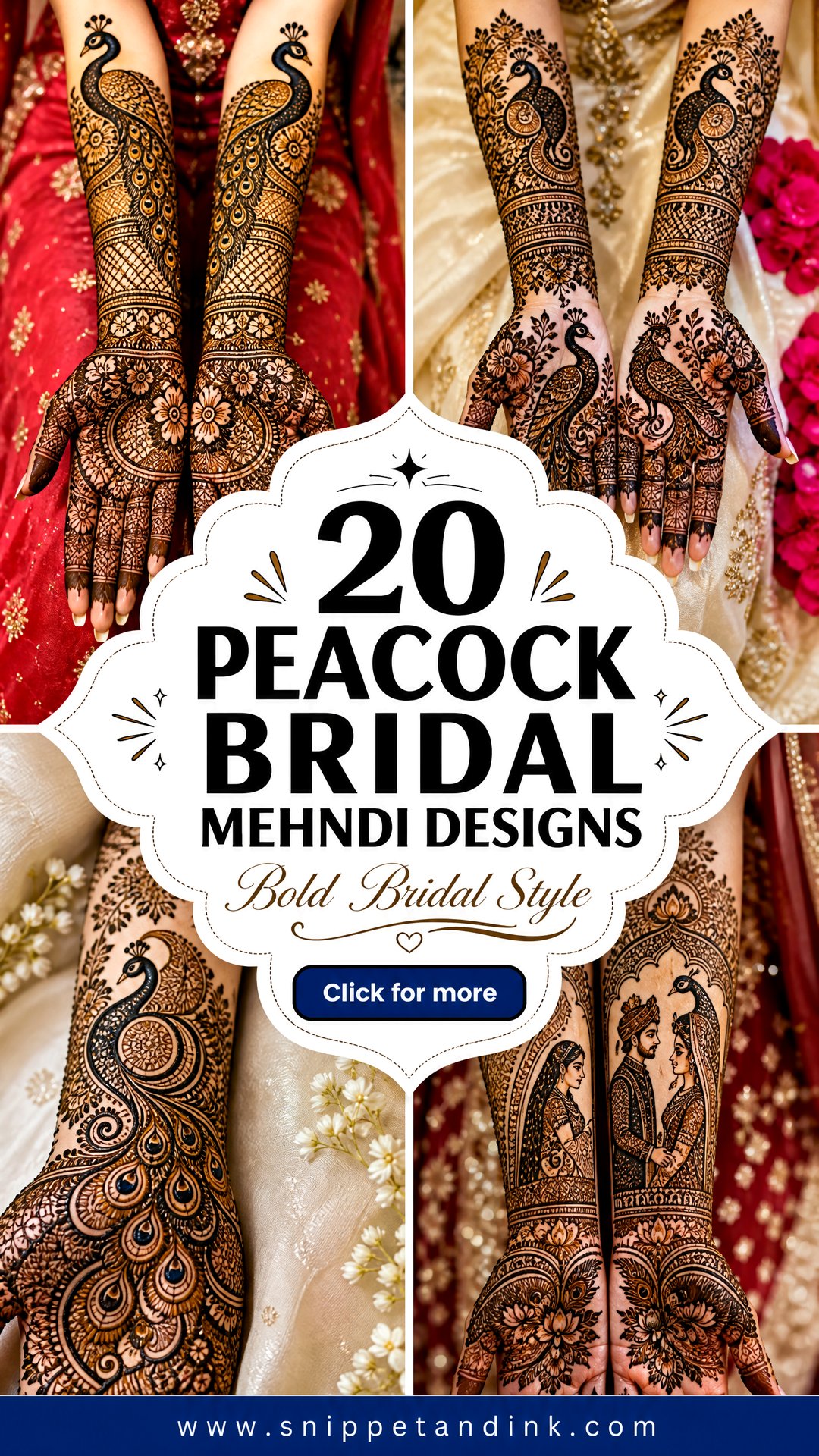 20 Peacock Bridal Mehndi Designs for Bold Bridal Style - 20 Peacock Bridal Mehndi Designs for Bold Bridal Style