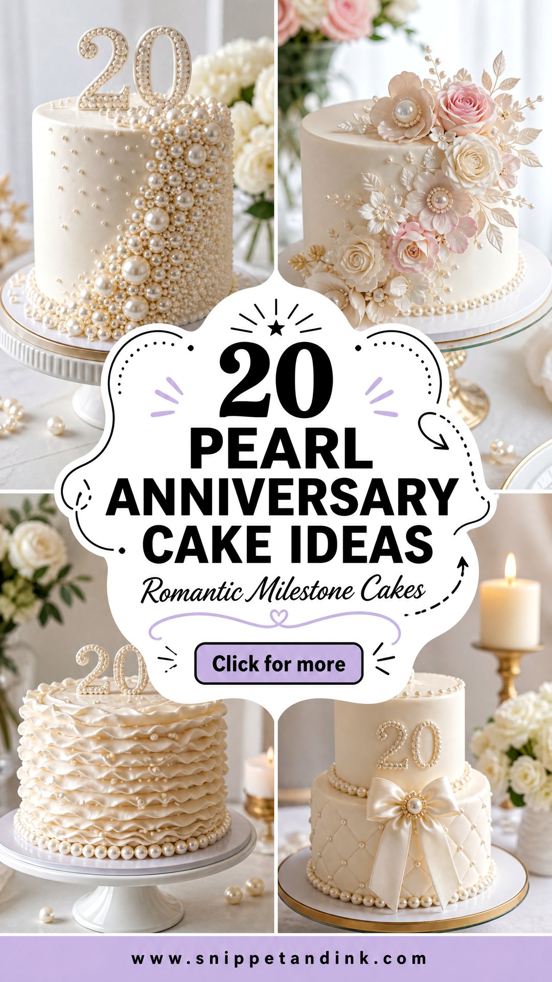 20 Pearl Anniversary Cake Ideas for a Romantic Milestone - 20 Pearl Anniversary Cake Ideas for a Romantic Milestone
