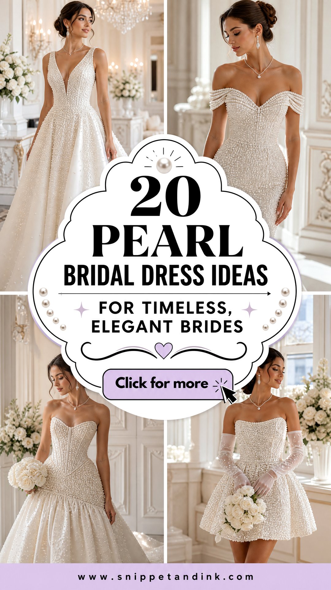 20 Pearl Bridal Dress Ideas for Timeless Elegant Brides - 20 Pearl Bridal Dress Ideas for Timeless, Elegant Brides