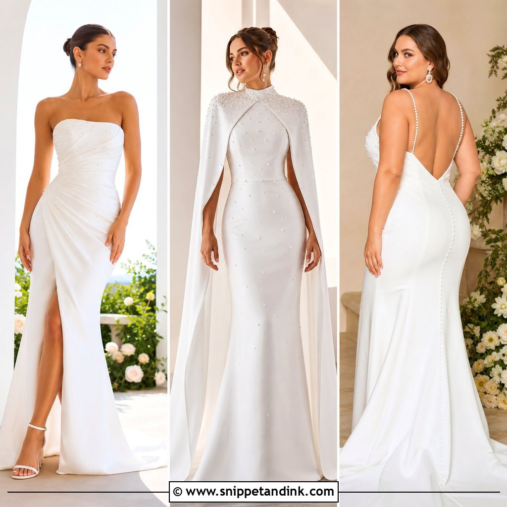 20 Pearl Detail Wedding Dress Ideas for Luxe Bridal Style