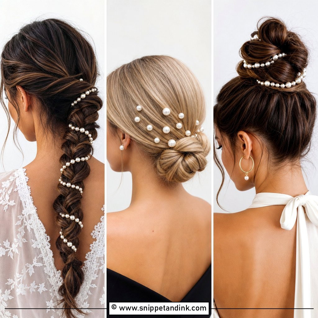 20 Pearl Wedding Hair Ideas for Romantic Modern Brides Today