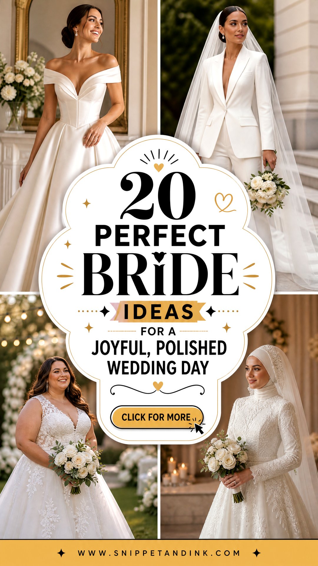 20 Perfect Bride Ideas for a Joyful Polished Wedding Day - 20 Perfect Bride Ideas for a Joyful, Polished Wedding Day