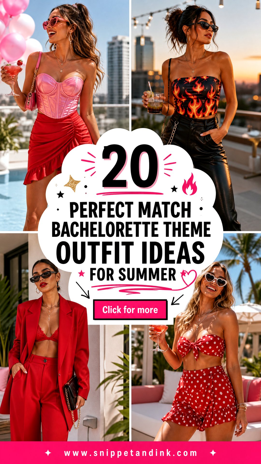 20 Perfect Match Bachelorette Theme Outfit Ideas for Summer - 20 Perfect Match Bachelorette Theme Outfit Ideas for Summer