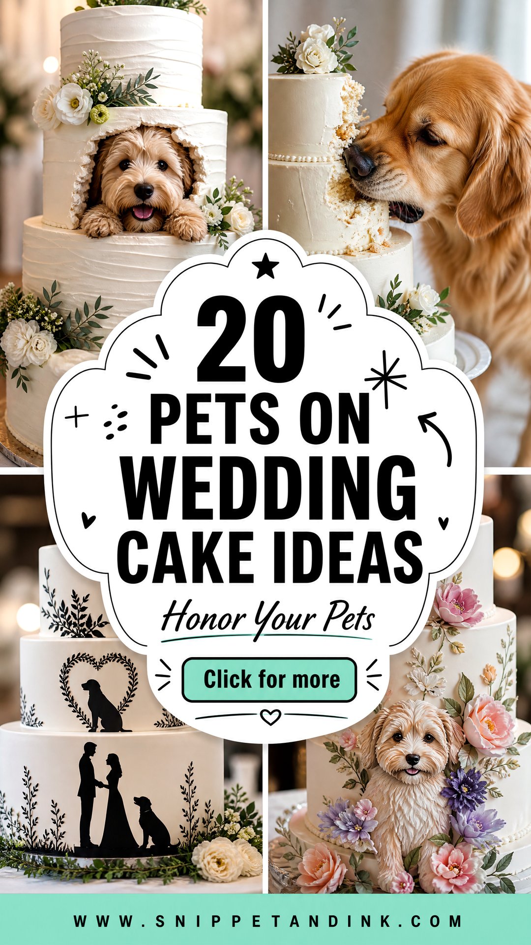 20 Pets on Wedding Cake Ideas Cute Ways to Honor Them - 20 Pets on Wedding Cake Ideas: Cute Ways to Honor Them