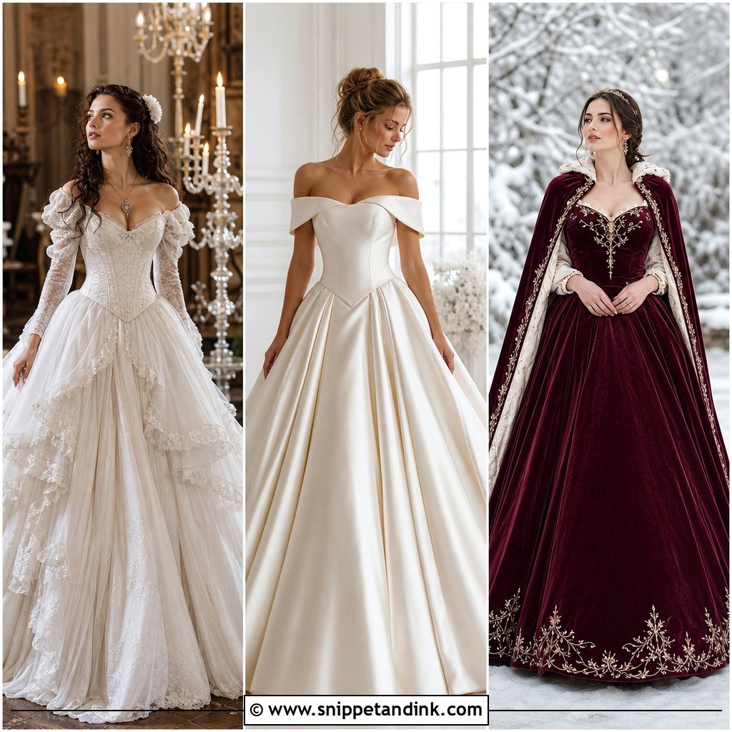 20 Phantom of the Opera Wedding Dress Ideas for Dramatic Brides