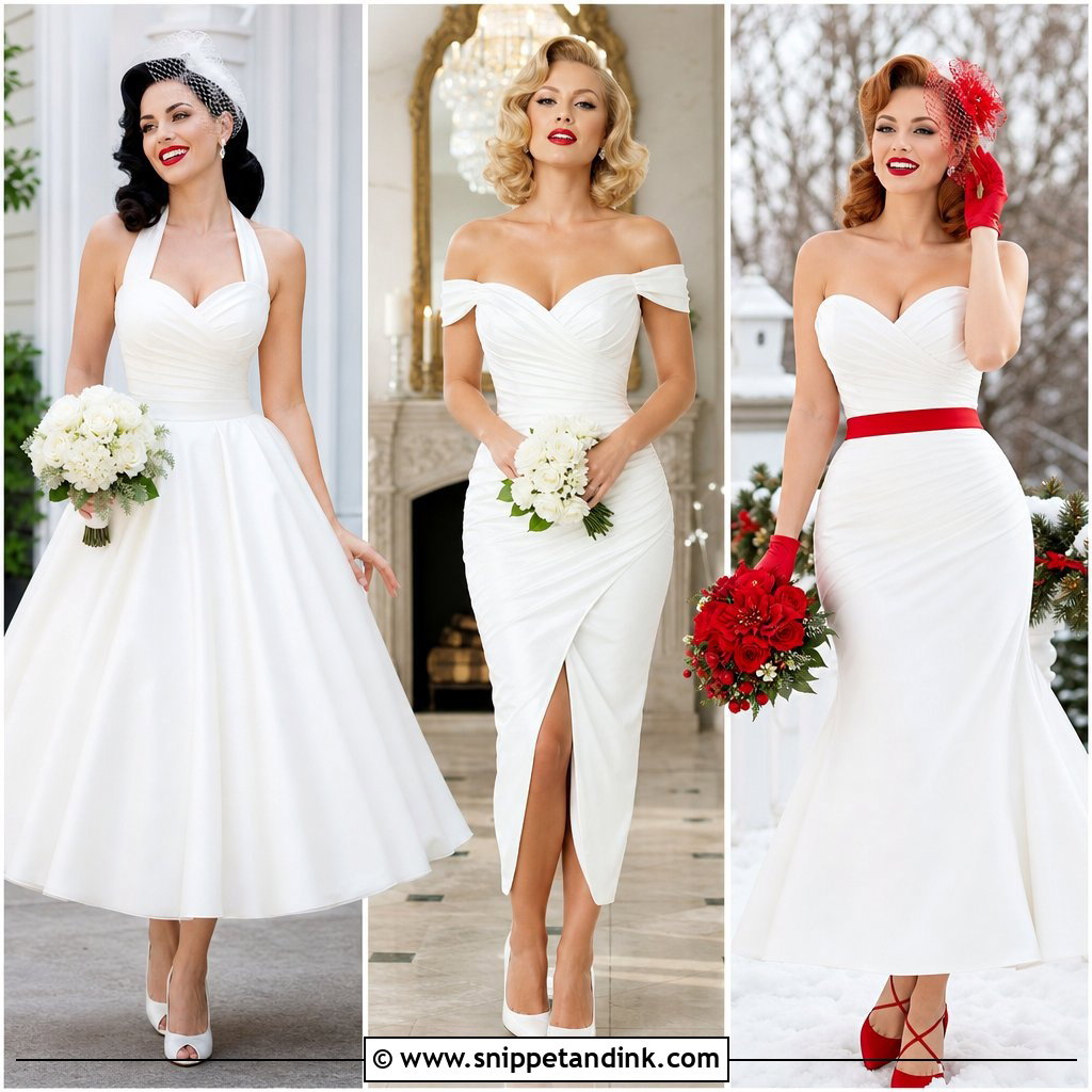 20 Pin Up Wedding Dress Ideas for Vintage-Loving Brides