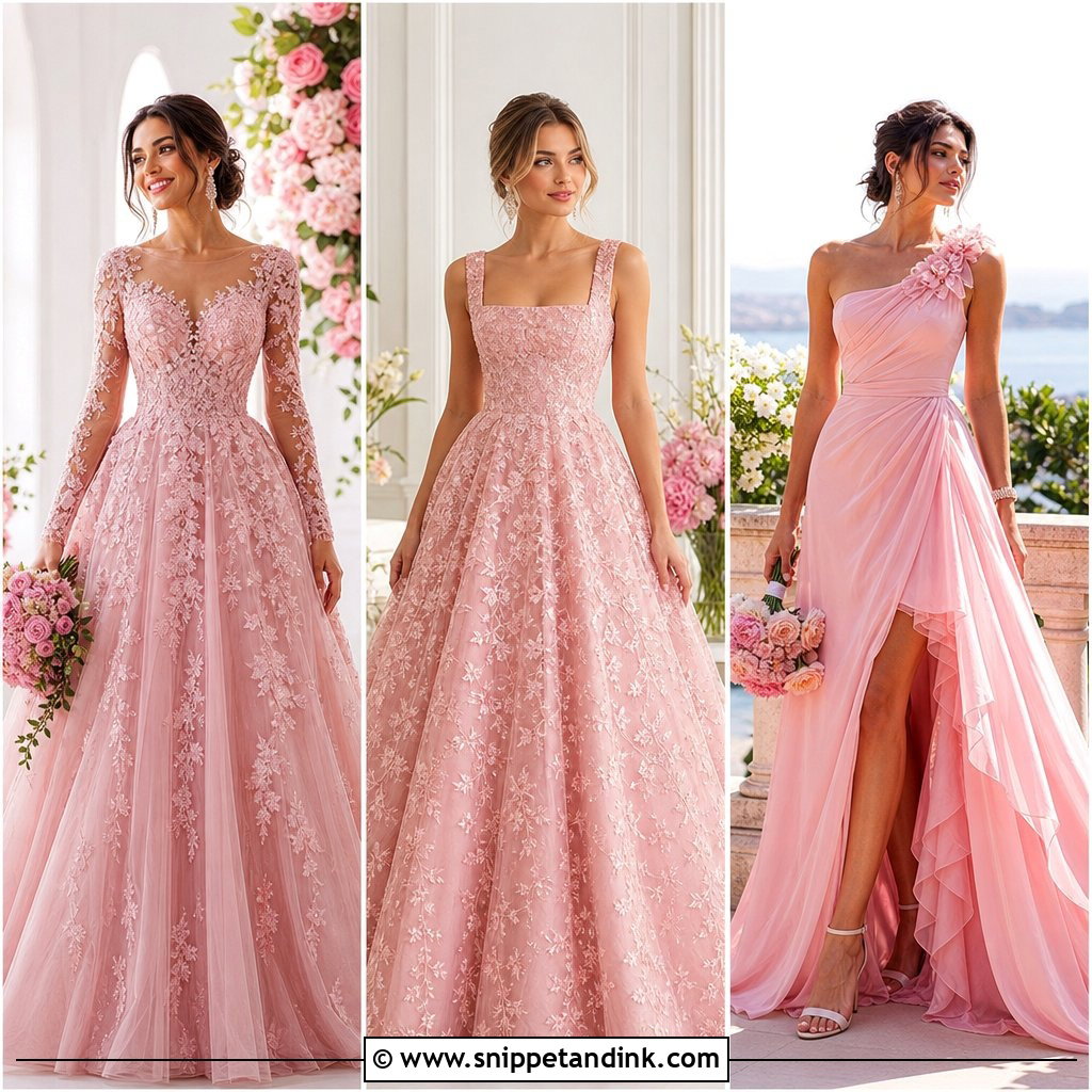 20 Pink Bridal Gown Ideas for an Unforgettably Romantic Look