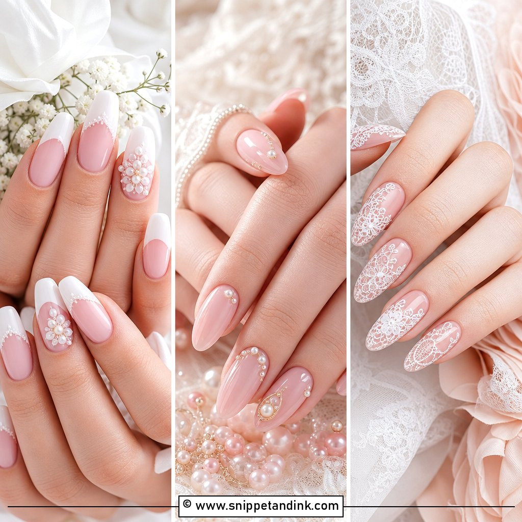 20 Pink Bridal Nails Brides Will Love for Soft Glam Style
