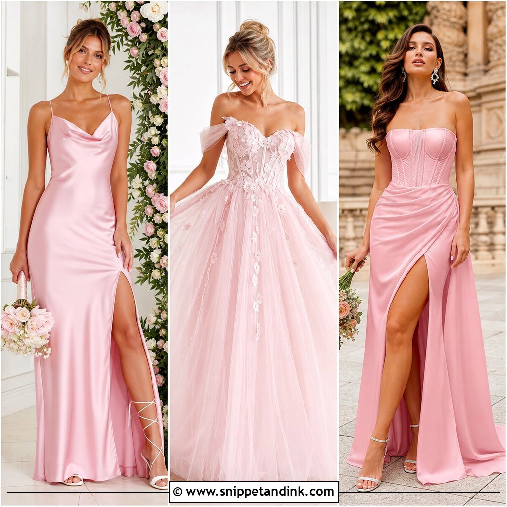20 Pink Bride Dress Ideas for a Fresh and Romantic Wedding Look