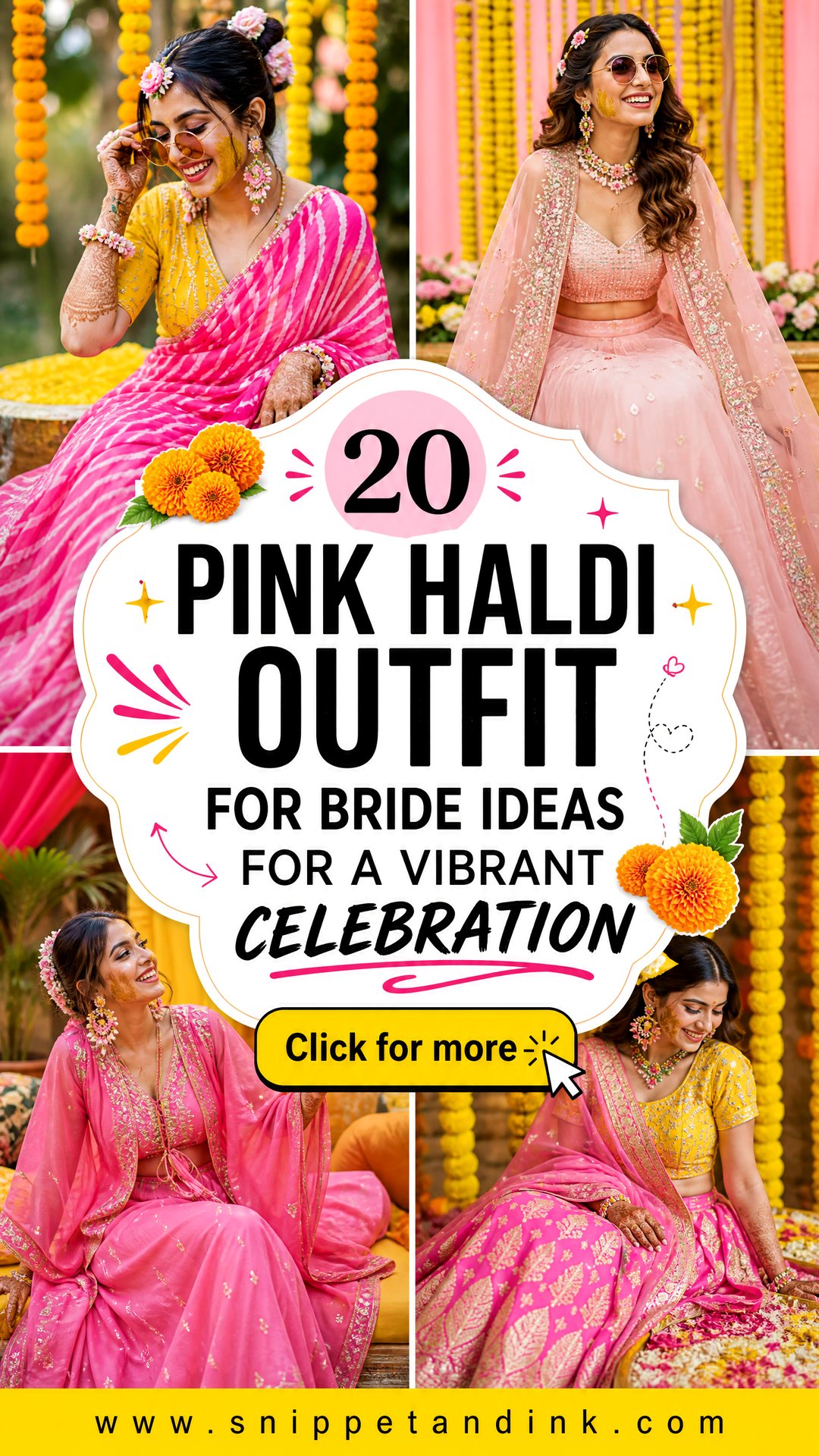 20 Pink Haldi Outfit for Bride Ideas for a Vibrant Celebration - 20 Pink Haldi Outfit for Bride Ideas for a Vibrant Celebration