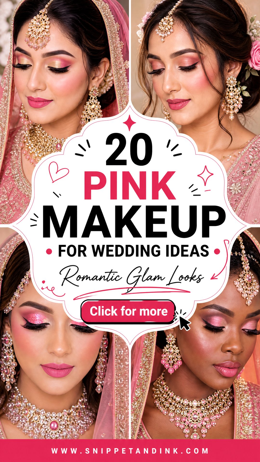 20 Pink Makeup for Wedding Ideas for Romantic Glam - 20 Pink Makeup for Wedding Ideas for Romantic Glam