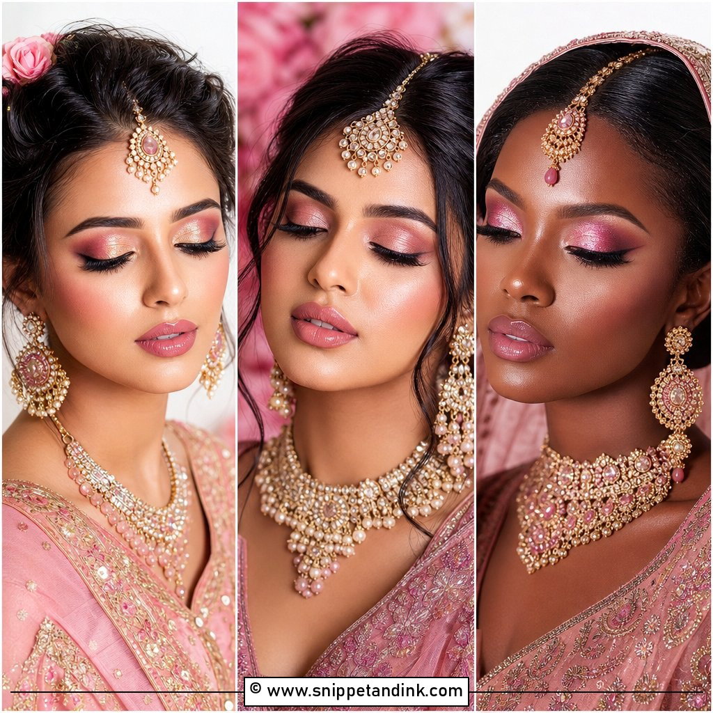 20 Pink Makeup for Wedding Ideas for Romantic Glam