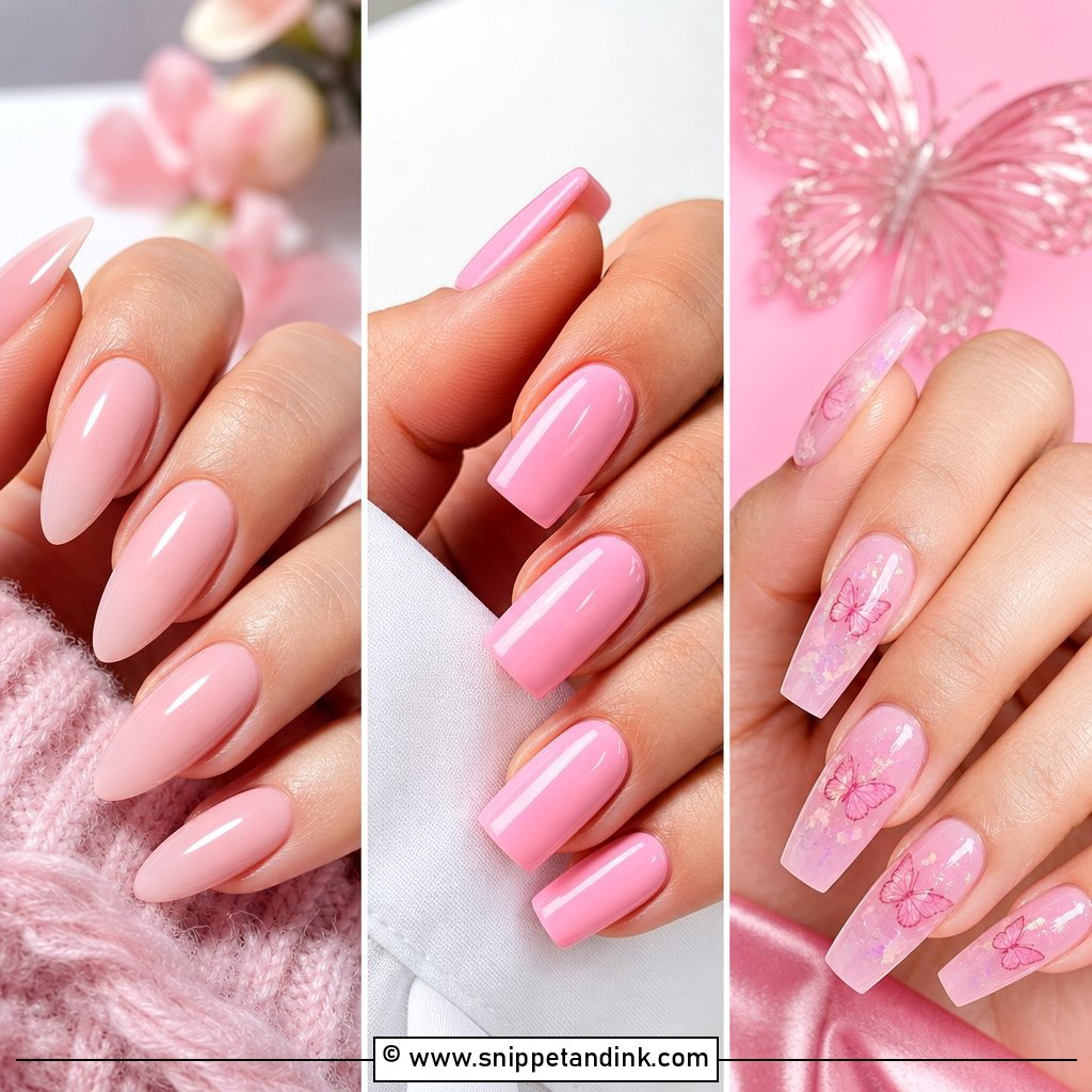 20 Pink Nail Extension Designs for Wedding Glam