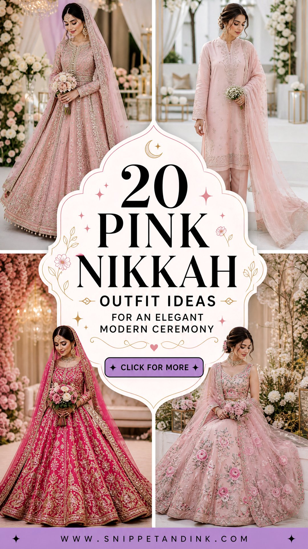 20 Pink Nikkah Outfit Ideas for an Elegant Modern Ceremony - 20 Pink Nikkah Outfit Ideas for an Elegant Modern Ceremony