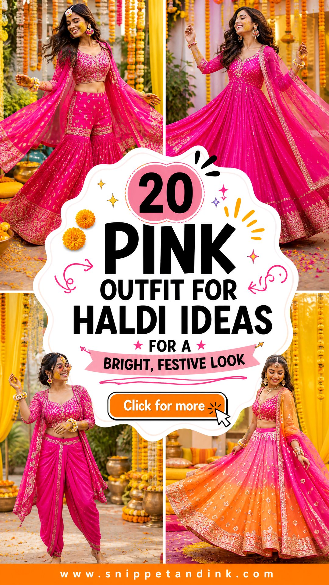 20 Pink Outfit for Haldi Ideas for a Bright Festive Look - 20 Pink Outfit for Haldi Ideas for a Bright, Festive Look