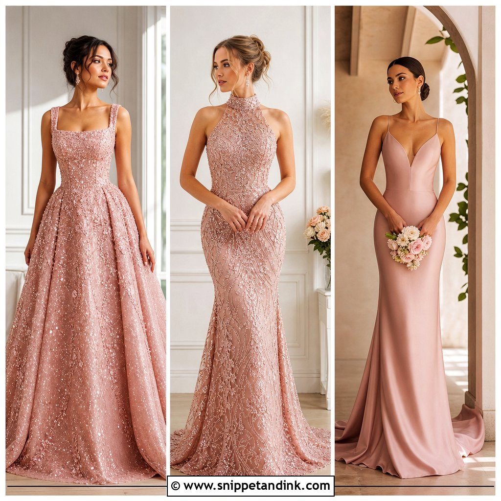 20 Pink Rose Gold Wedding Dresses for Luxe Modern Brides