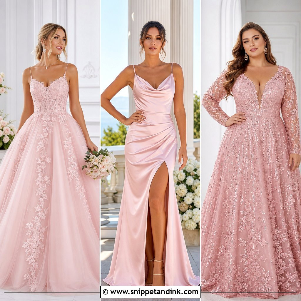 20 Pink Wedding Gowns for a Dreamy Romantic Aisle Look