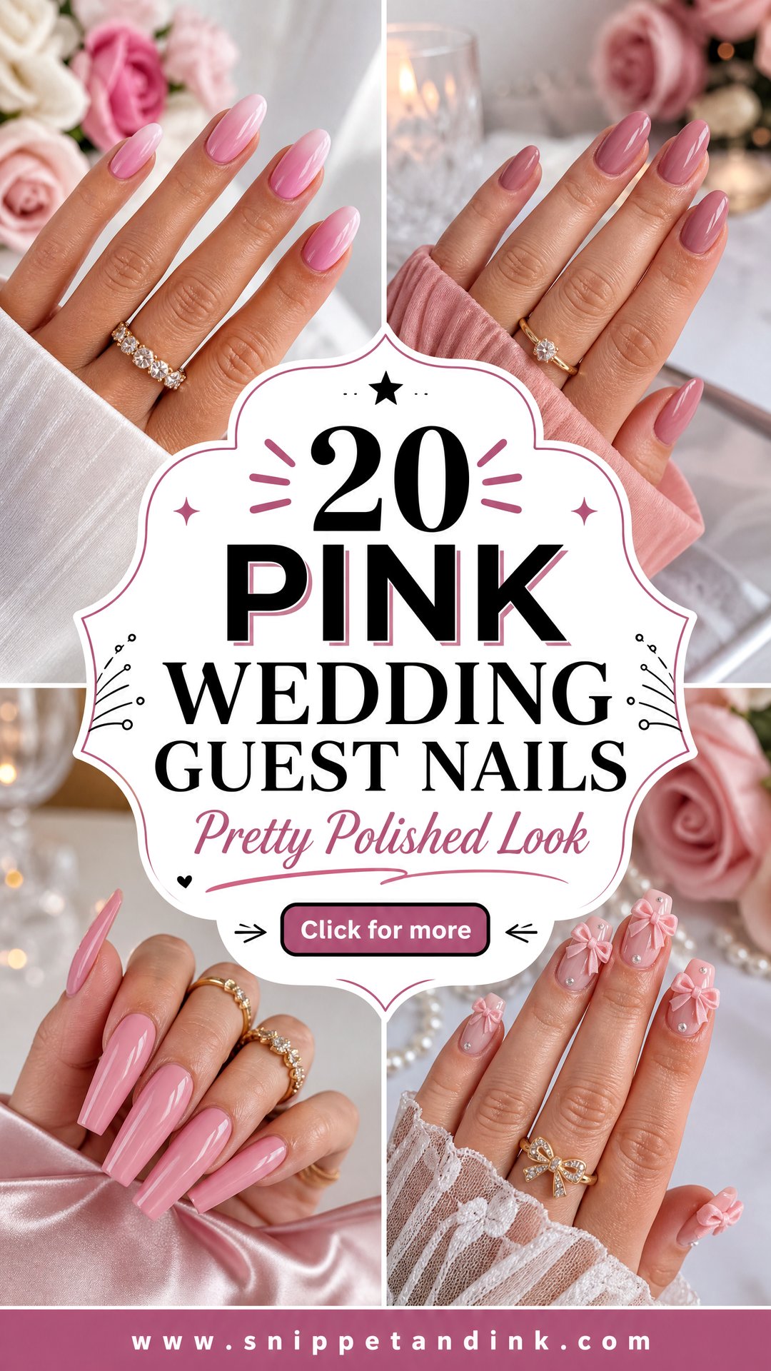 20 Pink Wedding Guest Nails for a Pretty Polished Look - 20 Pink Wedding Guest Nails for a Pretty Polished Look
