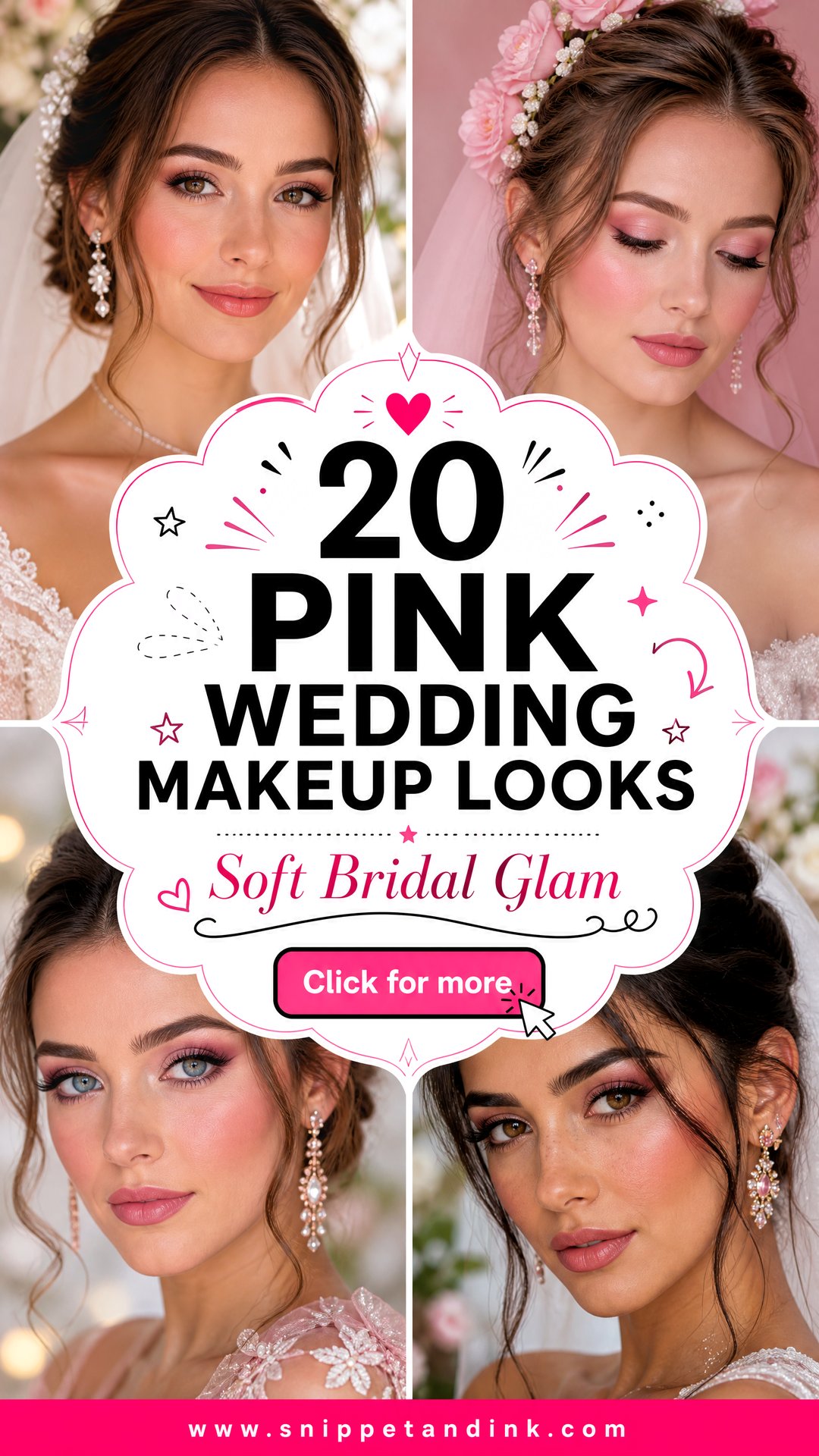 20 Pink Wedding Makeup Looks for Soft Bridal Glam - 20 Pink Wedding Makeup Looks for Soft Bridal Glam